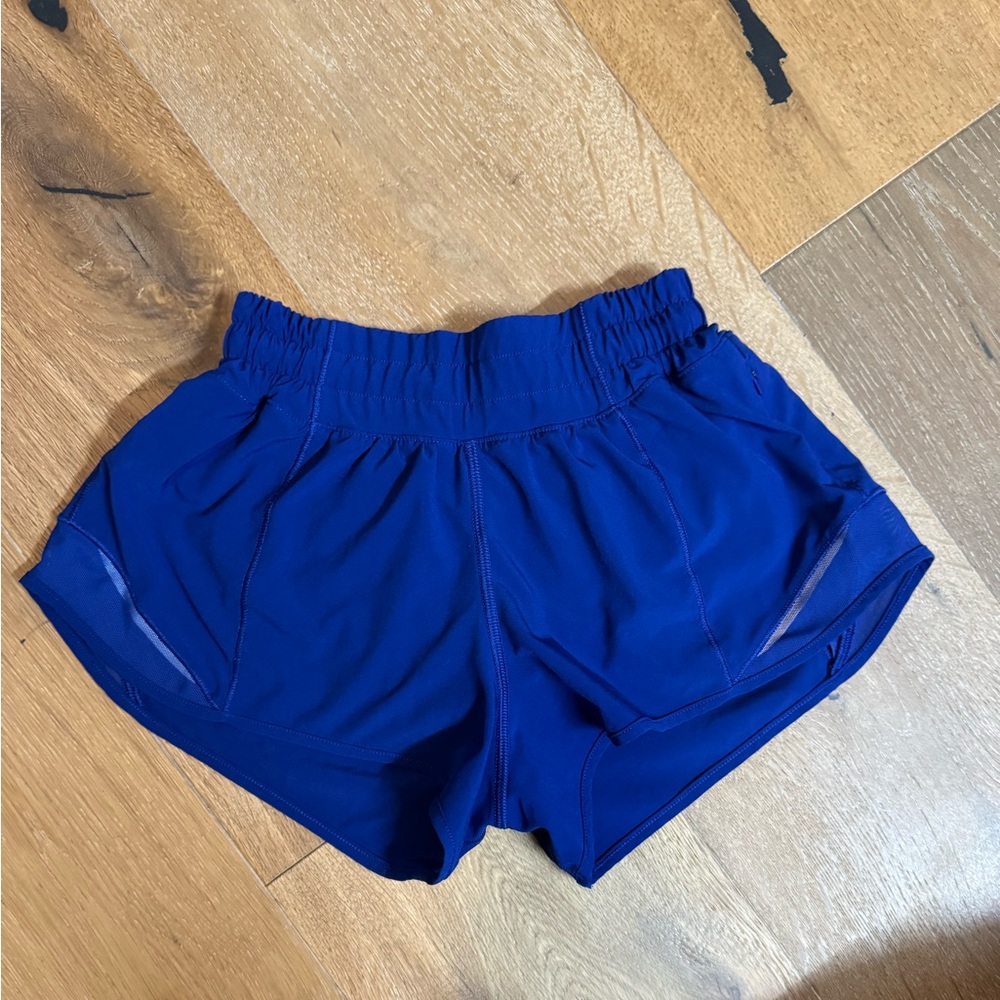 Electric Blue Lululemon Hotty Hot Shorts 2.5”